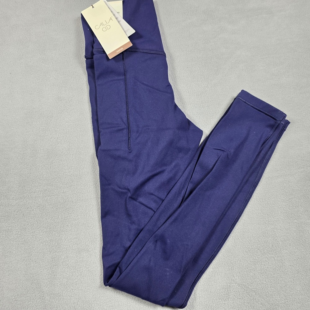 CALIA Leggings Womens Extra Small Navy Blue 7/8 High-Rise Inspire Solid